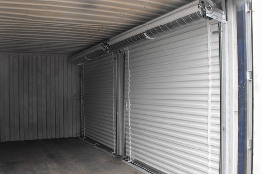 Contenedor de almacenamiento de 20 pies con puertas enrollables